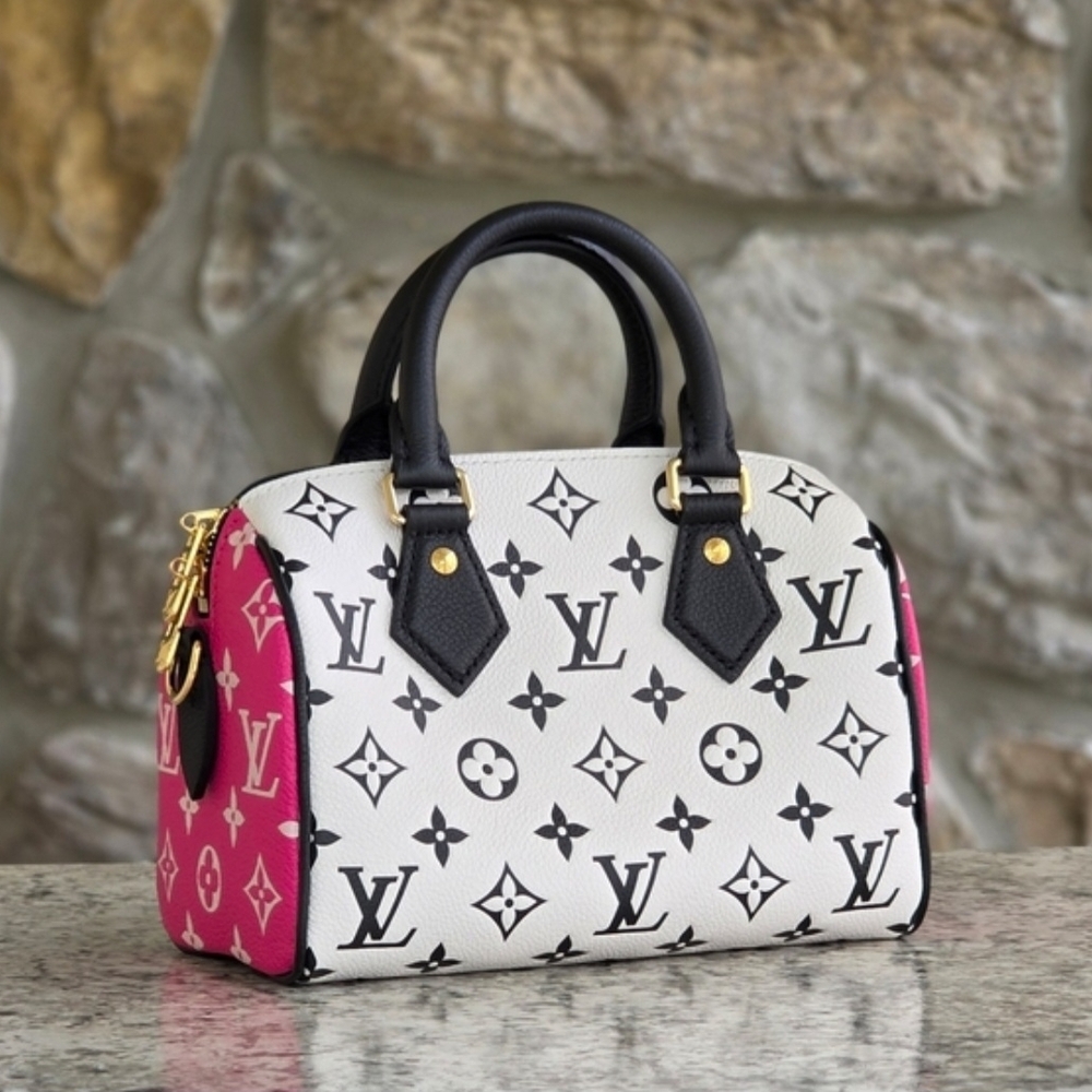 Louis Vuitton Black & Pink Spring In The City Speedy 20 - Picture 4 of 9